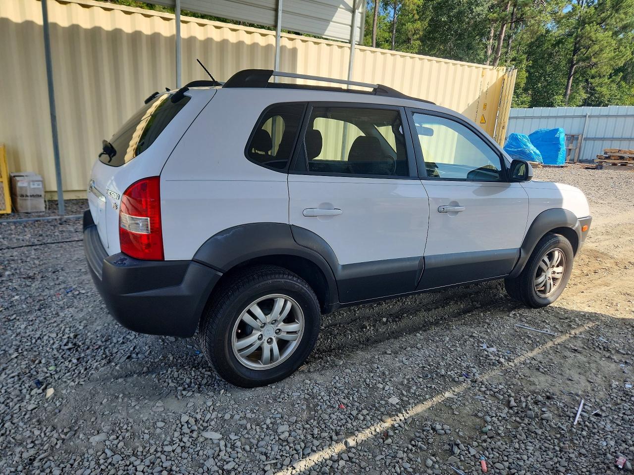 2007 Hyundai Tucson Se Белый vin: KM8JN72D27U545369