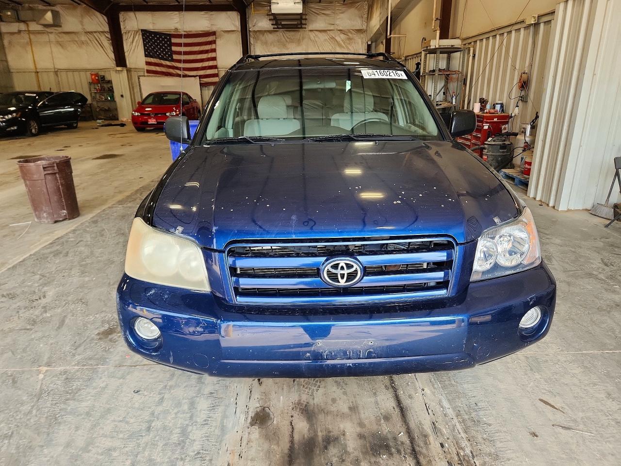 2002 Toyota Highlander Limited Синий vin: JTEHF21A720081632
