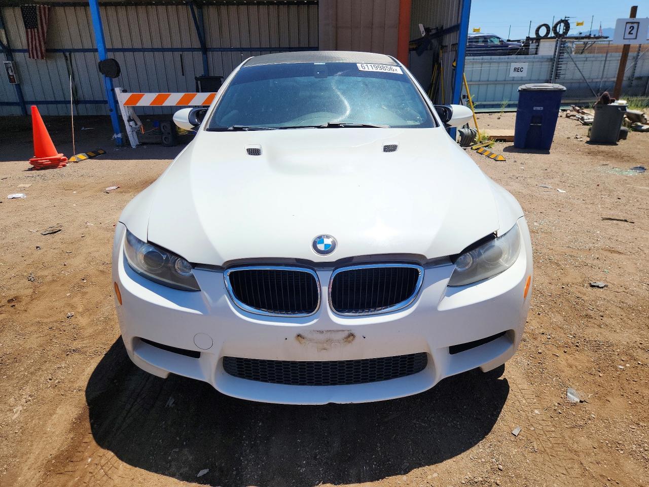 2013 Bmw M3 White vin: WBSKG9C53DJ593782