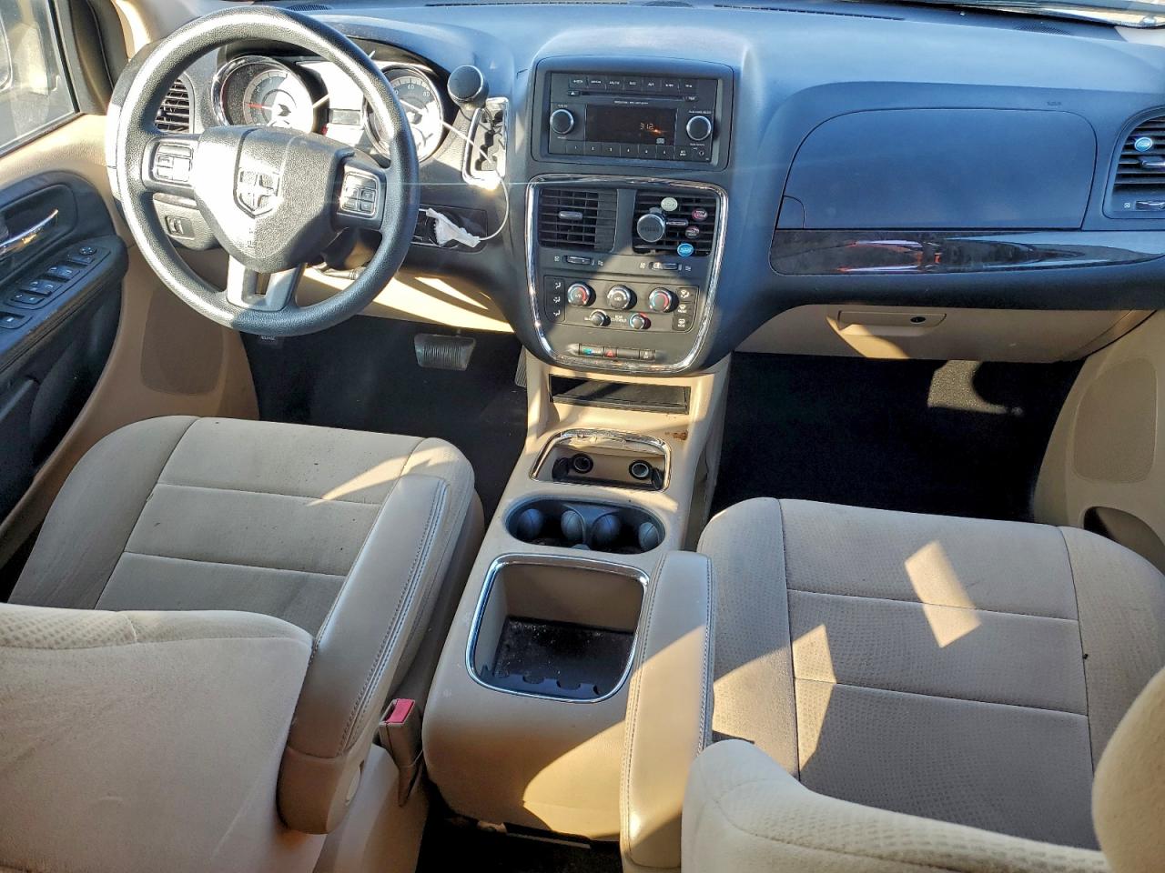 2014 Dodge Grand Caravan Sxt White vin: 2C4RDGCG0ER173768