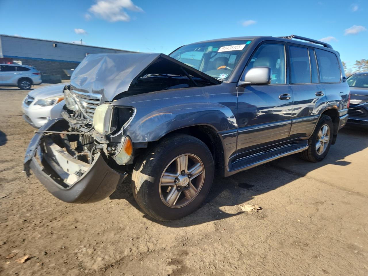 2006 Lexus Lx 470 Серый vin: JTJHT00W164005933