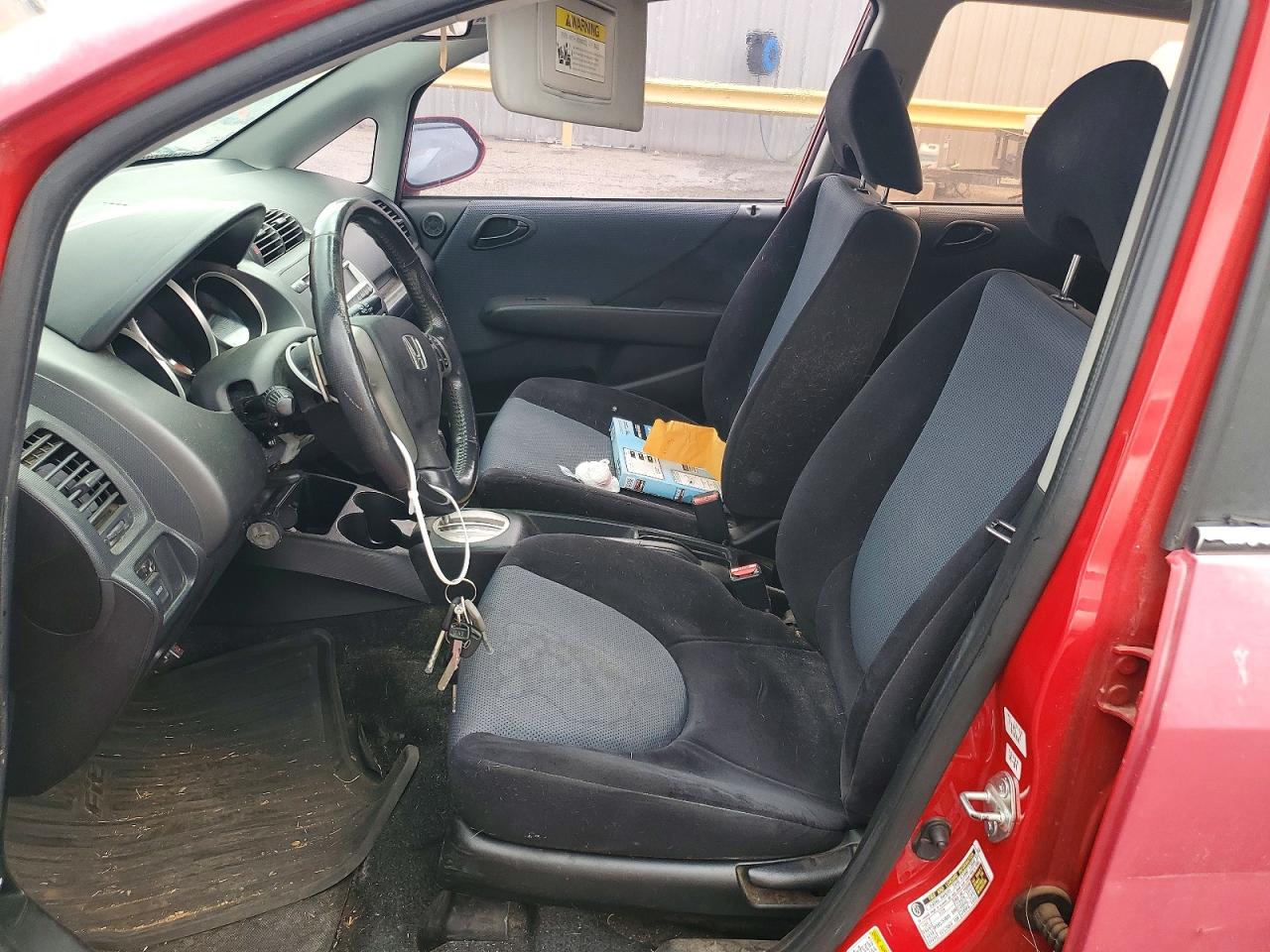 2008 Honda Fit Sport Red vin: JHMGD386X8S038556