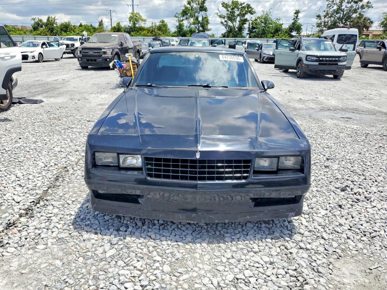 1987 Chevrolet Monte Carlo Black vin: 1G1GZ11G6HR111660