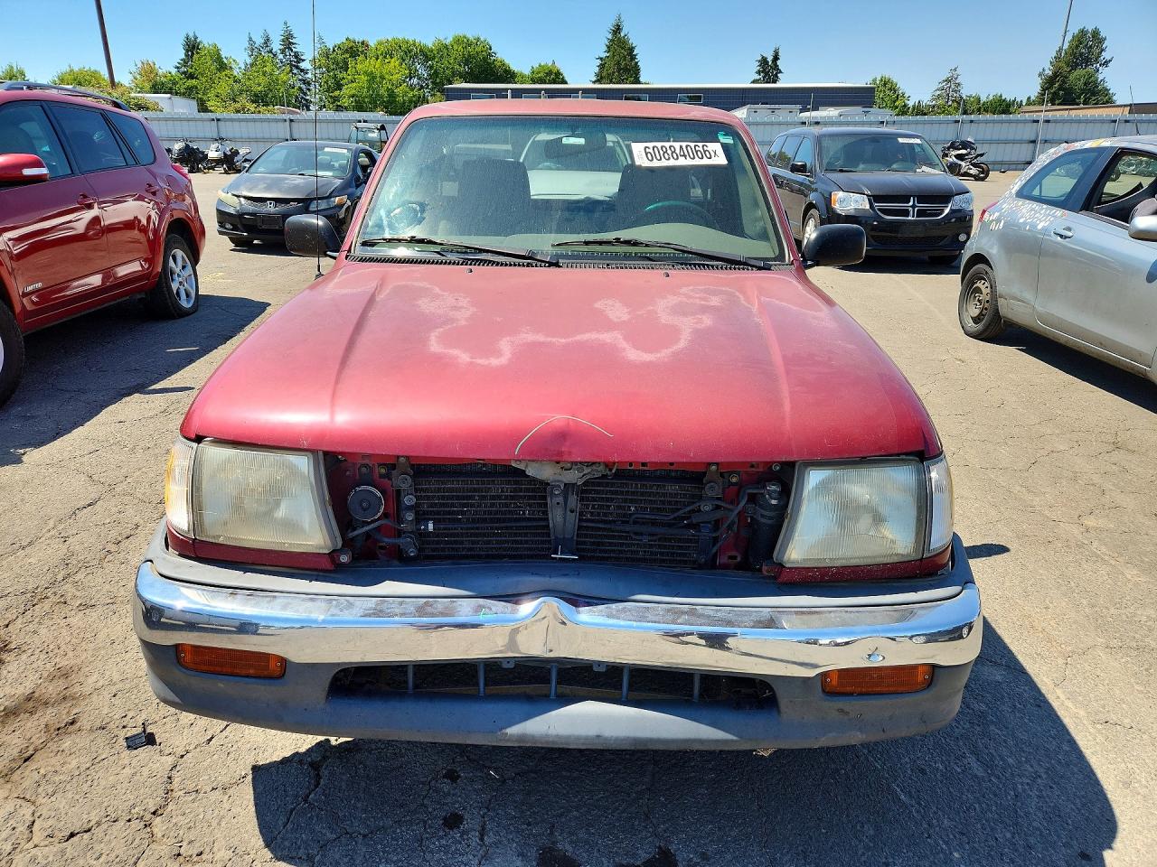 1999 Toyota Tacoma Base Red vin: 4TANL42N5XZ557999