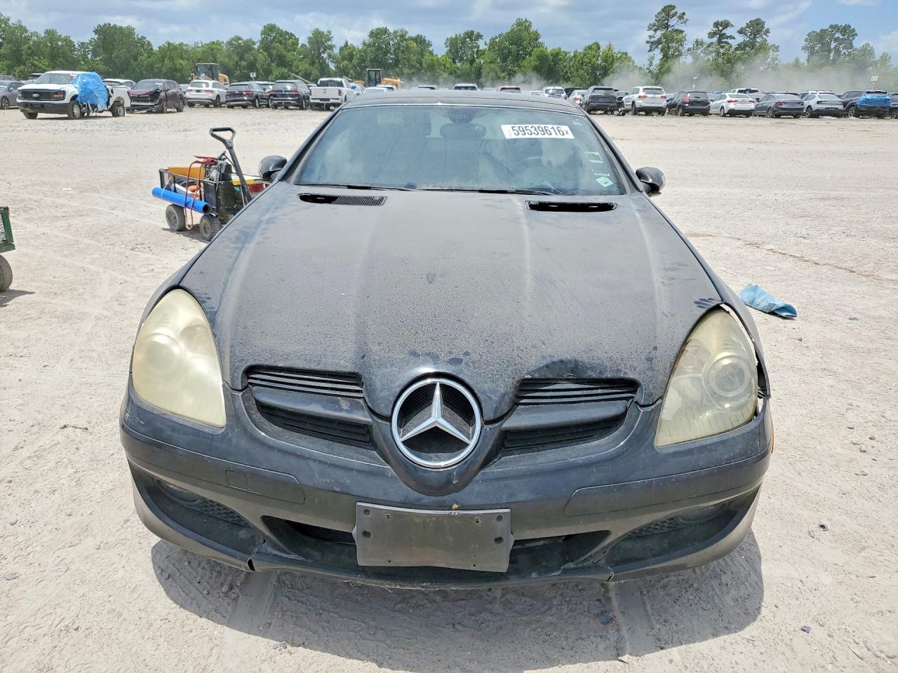 2007 Mercedes-benz Slk 280 Black vin: WDBWK54F87F145051