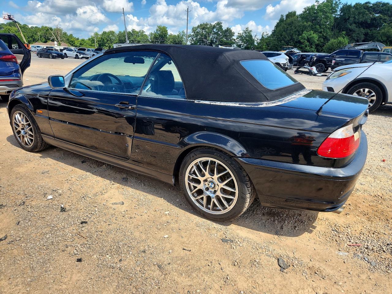 2002 Bmw 325 Ci Black vin: WBABS33432PG86466