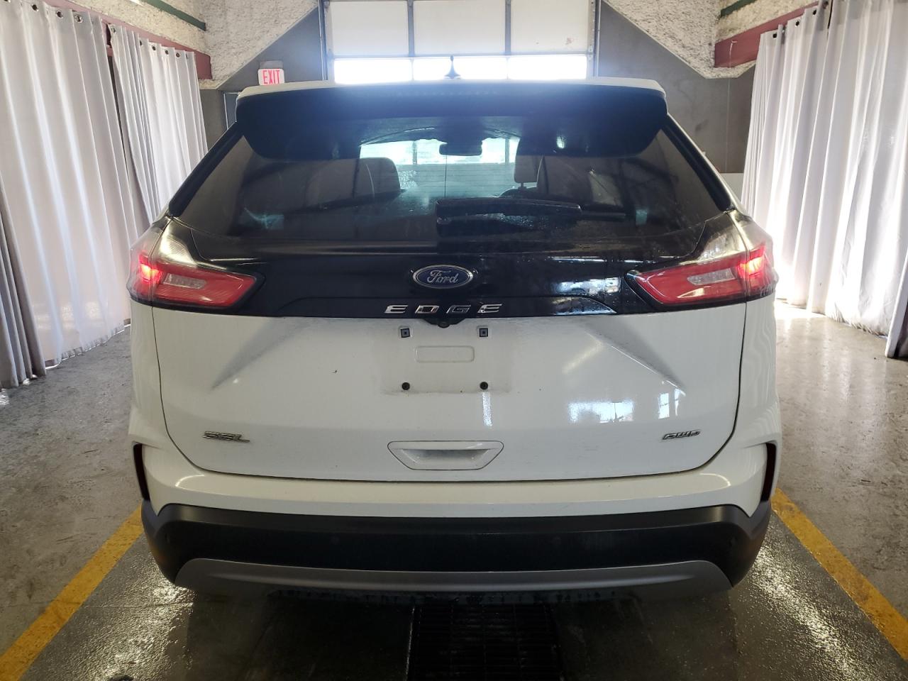 2021 Ford Edge Sel White vin: 2FMPK4J94MBA59369