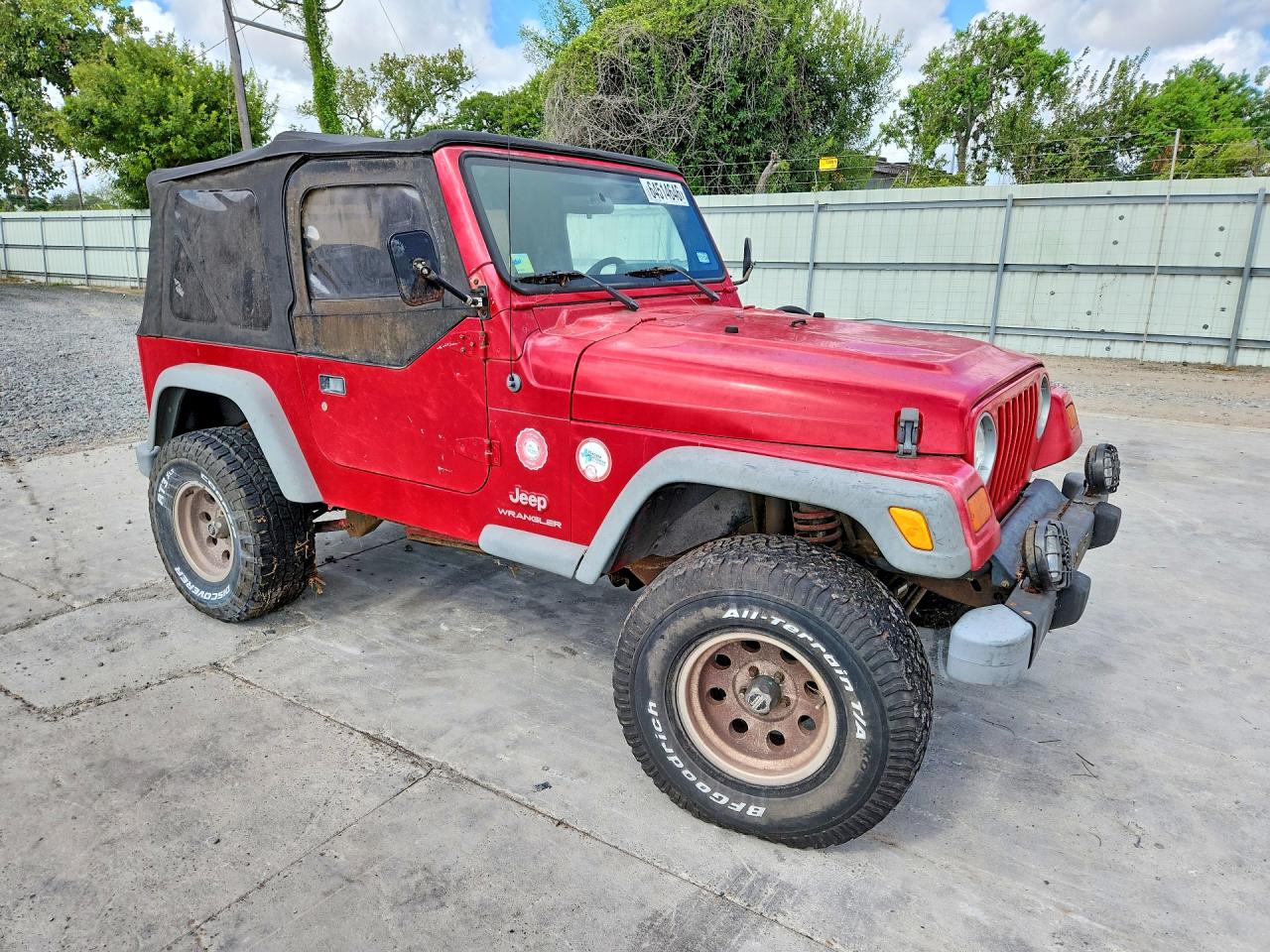 2005 Jeep Wrangler / Tj Se Red vin: 1J4FA29S35P354868