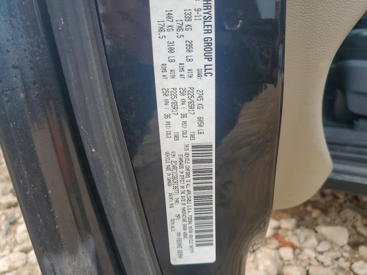 2012 Chrysler Town & Country Touring L Black vin: 2C4RC1CG6CR136771
