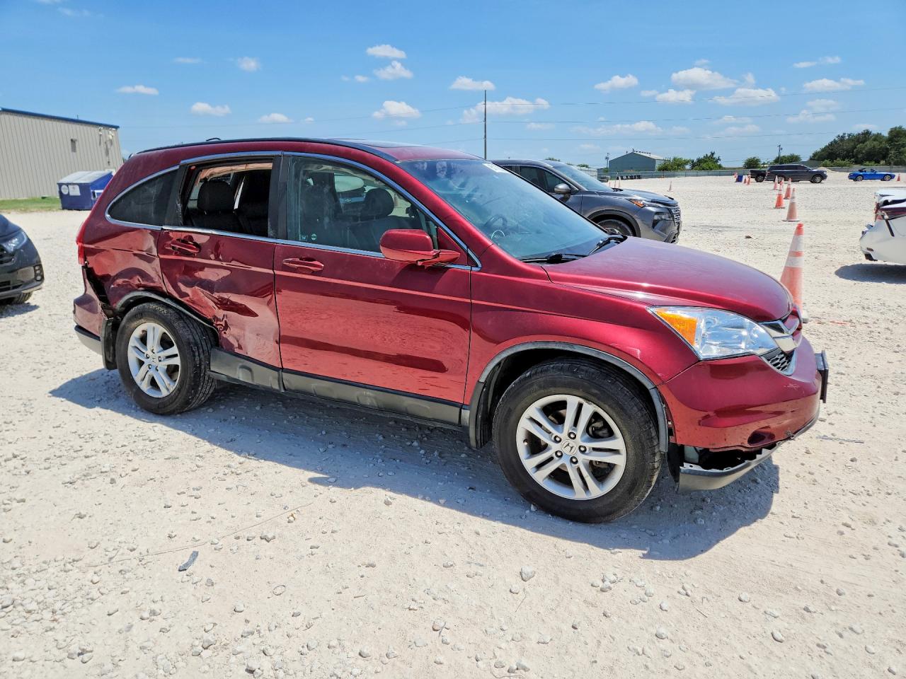 2011 Honda Cr-v Exl Red vin: 5J6RE4H7XBL035268