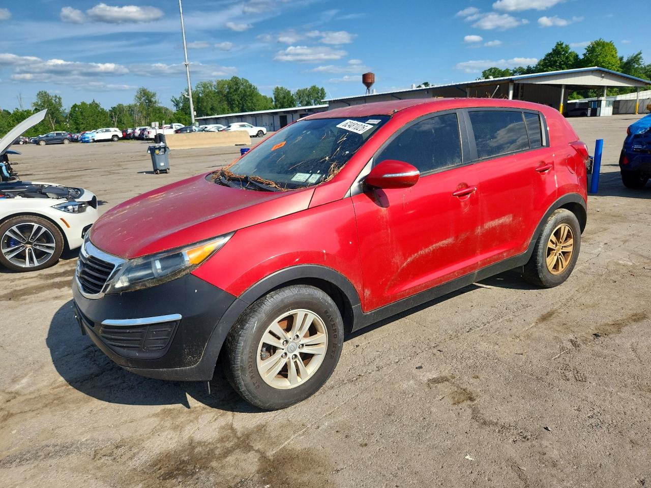 2011 Kia Sportage Lx Red vin: KNDPBCA26B7098570