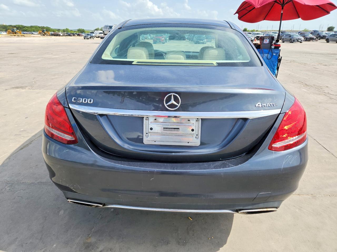 2015 Mercedes-benz C 300 4matic Gray vin: 55SWF4KB5FU003497