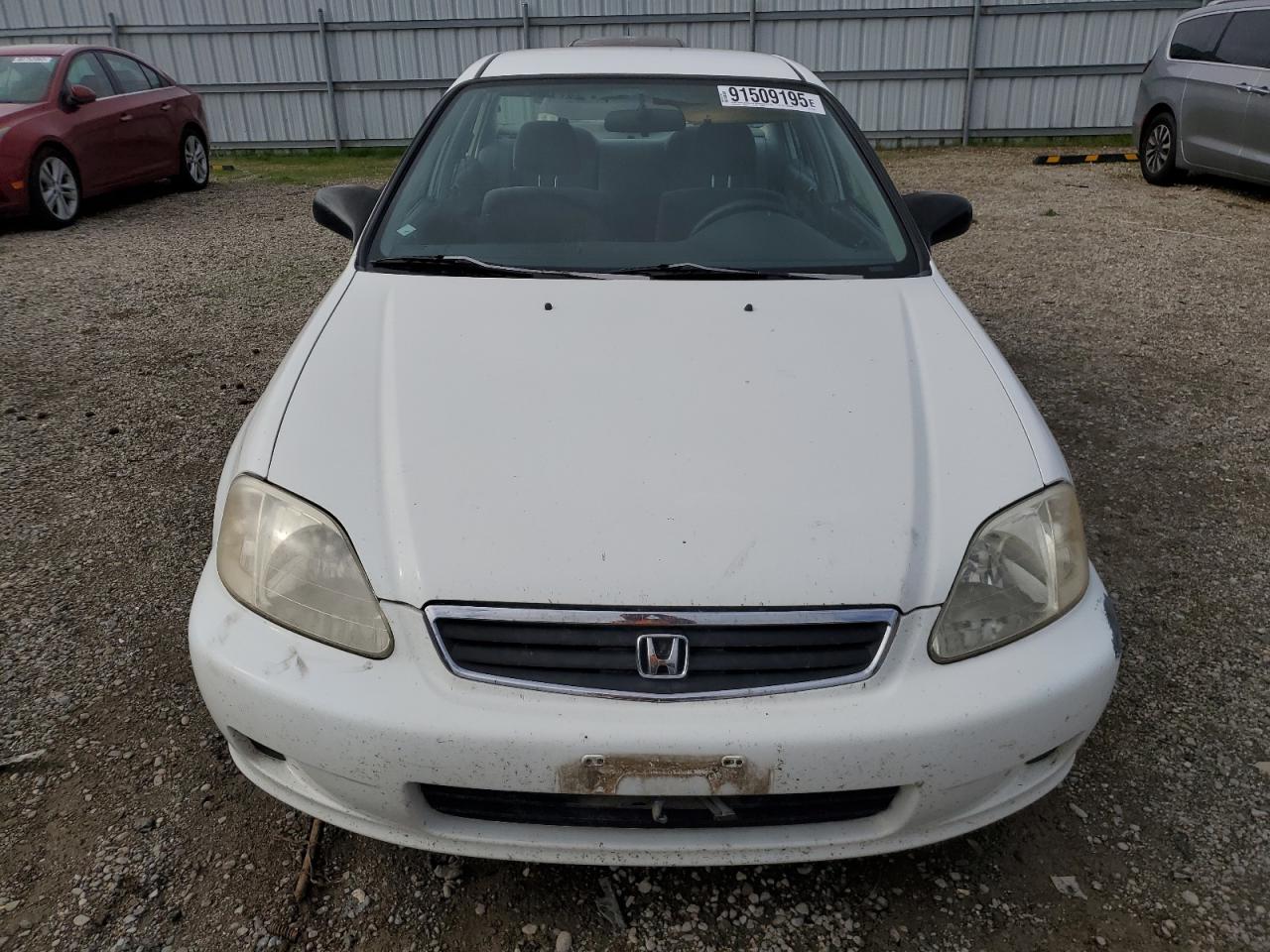 2000 Honda Civic Lx Белый vin: JHMEJ667XYS012696