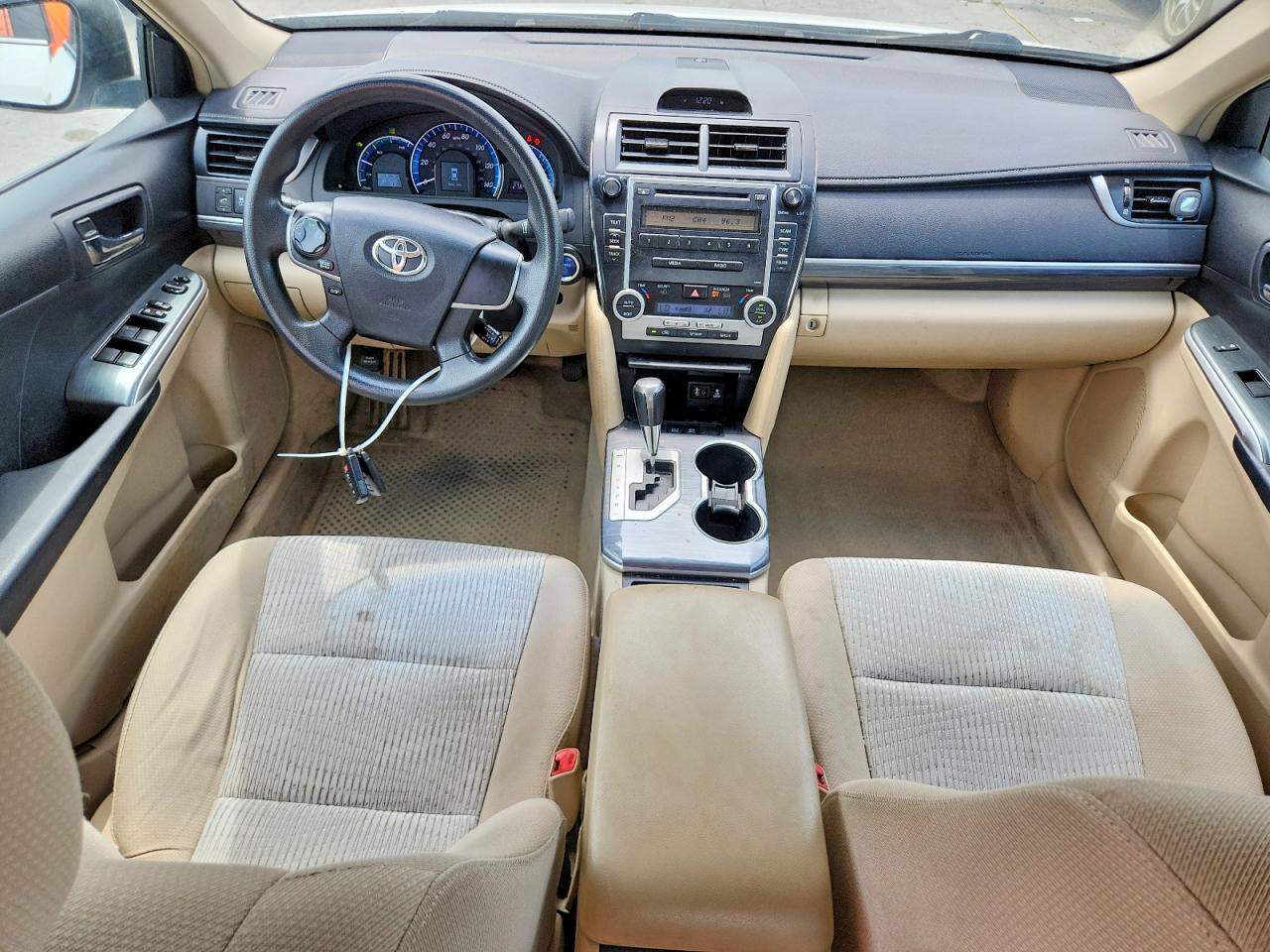 2012 Toyota Camry Hybrid Le White vin: 4T1BD1FK9CU062078