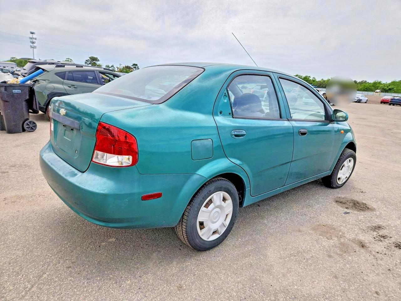 2004 Chevrolet Aveo Green vin: KL1TD52684B208662