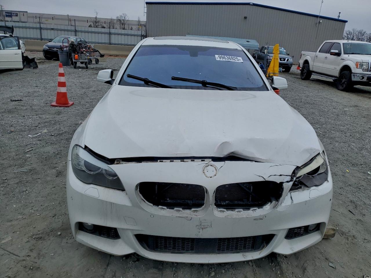 2013 Bmw 550 I White vin: WBAFR9C55DDX81105