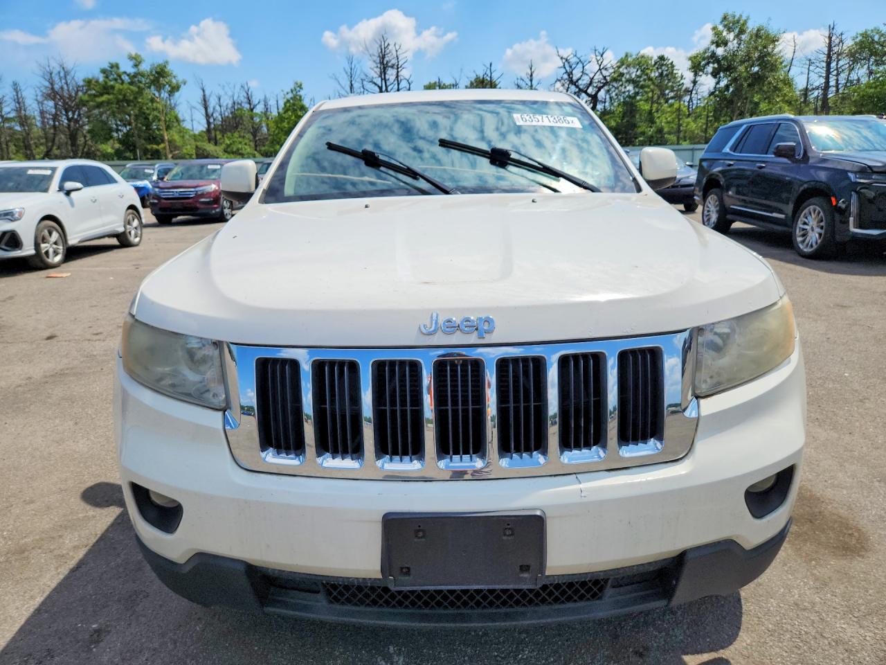 2012 Jeep Grand Cherokee Laredo White vin: 1C4RJFAG8CC250561