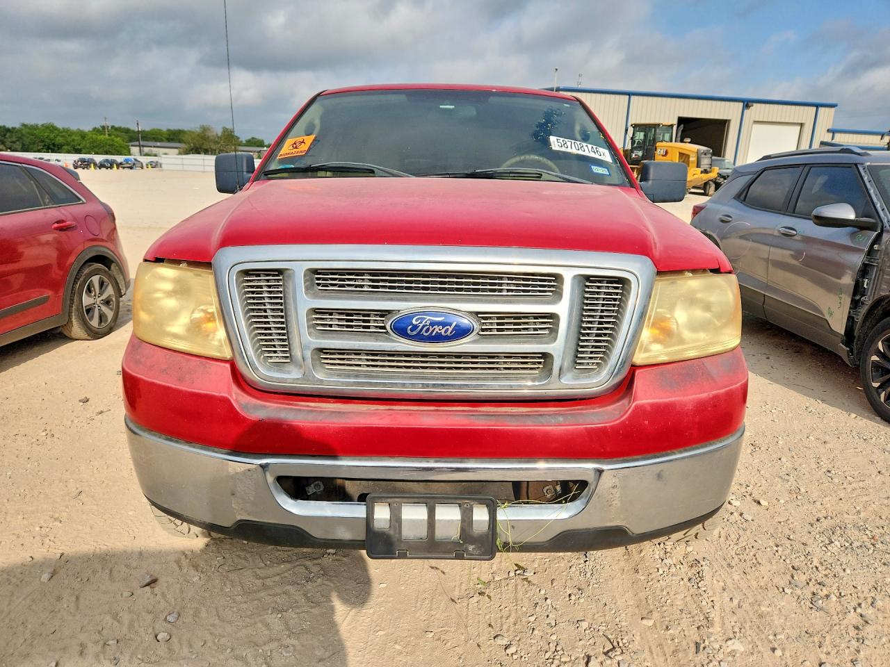 2007 Ford F150 Supercrew Red vin: 1FTRW12WX7FB82830