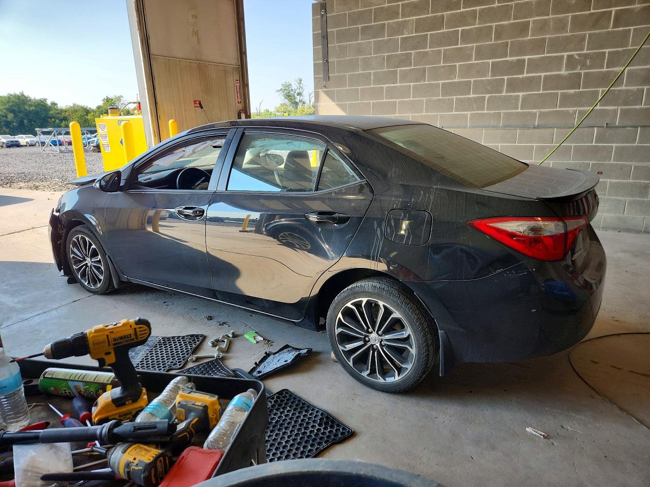 2015 Toyota Corolla L Black vin: 2T1BURHE3FC387983