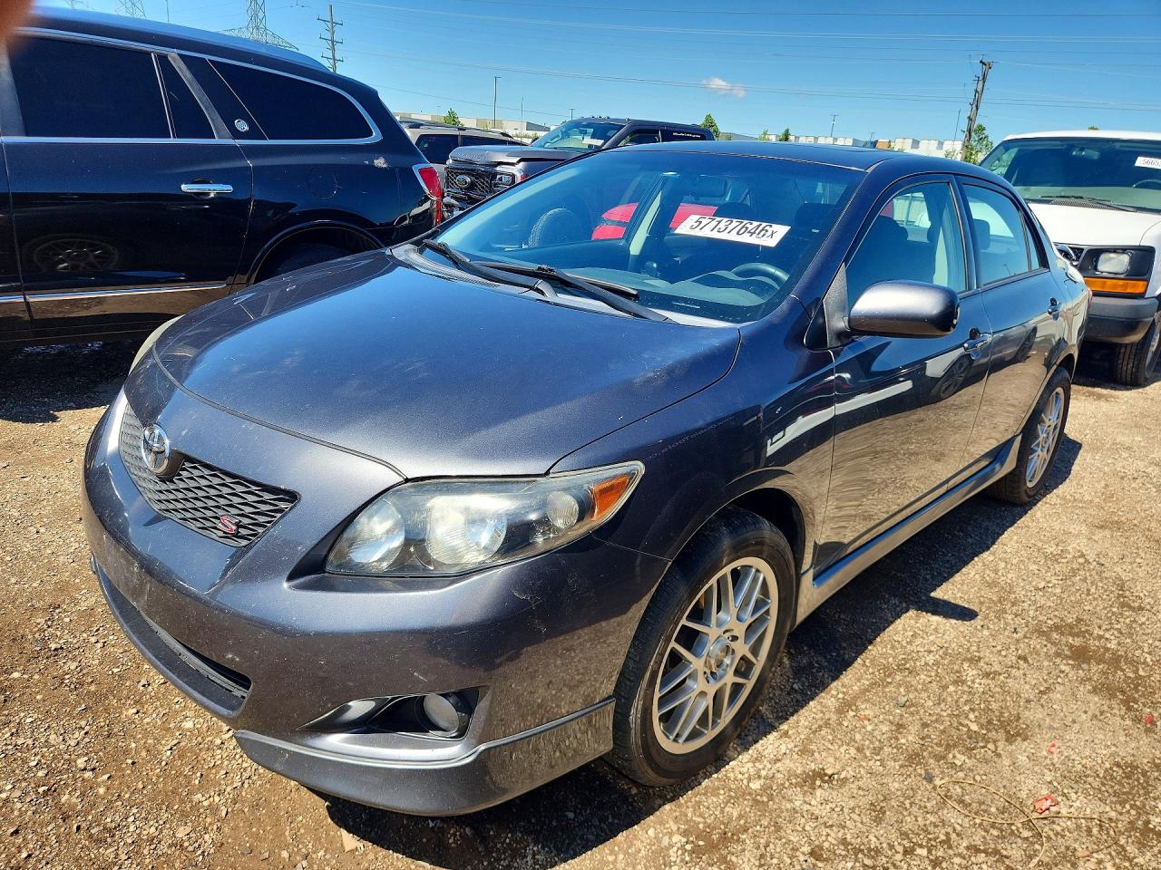 2009 Toyota Corolla S Серый vin: 1NXBU40E19Z080099