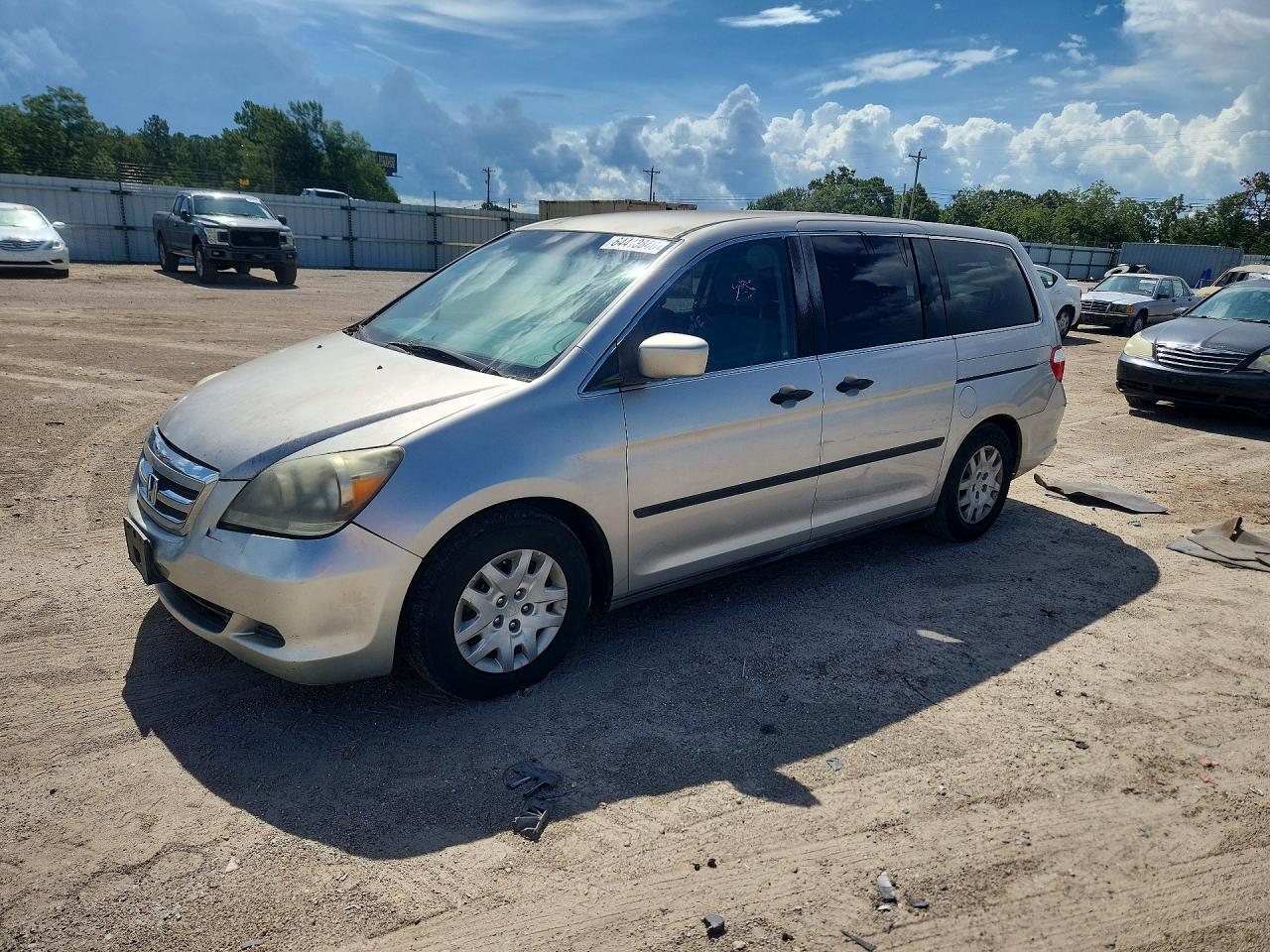 2006 Honda Odyssey Lx Silver vin: 5FNRL38216B094647