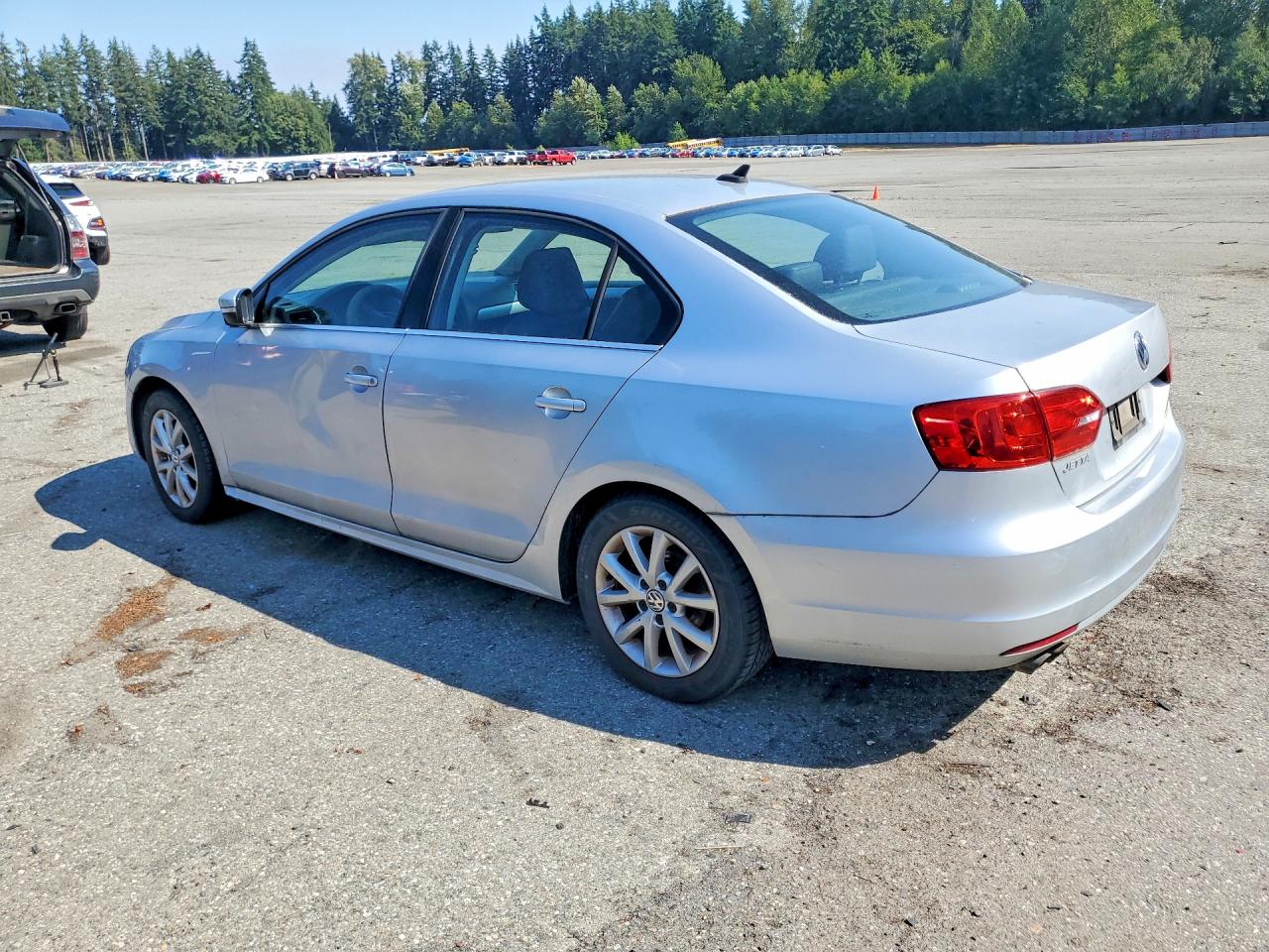 2014 Volkswagen Jetta Se Silver vin: 3VWD17AJ2EM303698