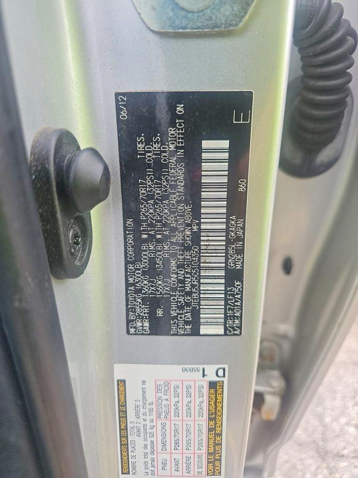 2012 Toyota 4runner Sr5 Серебряный vin: JTEBU5JR5C5104350