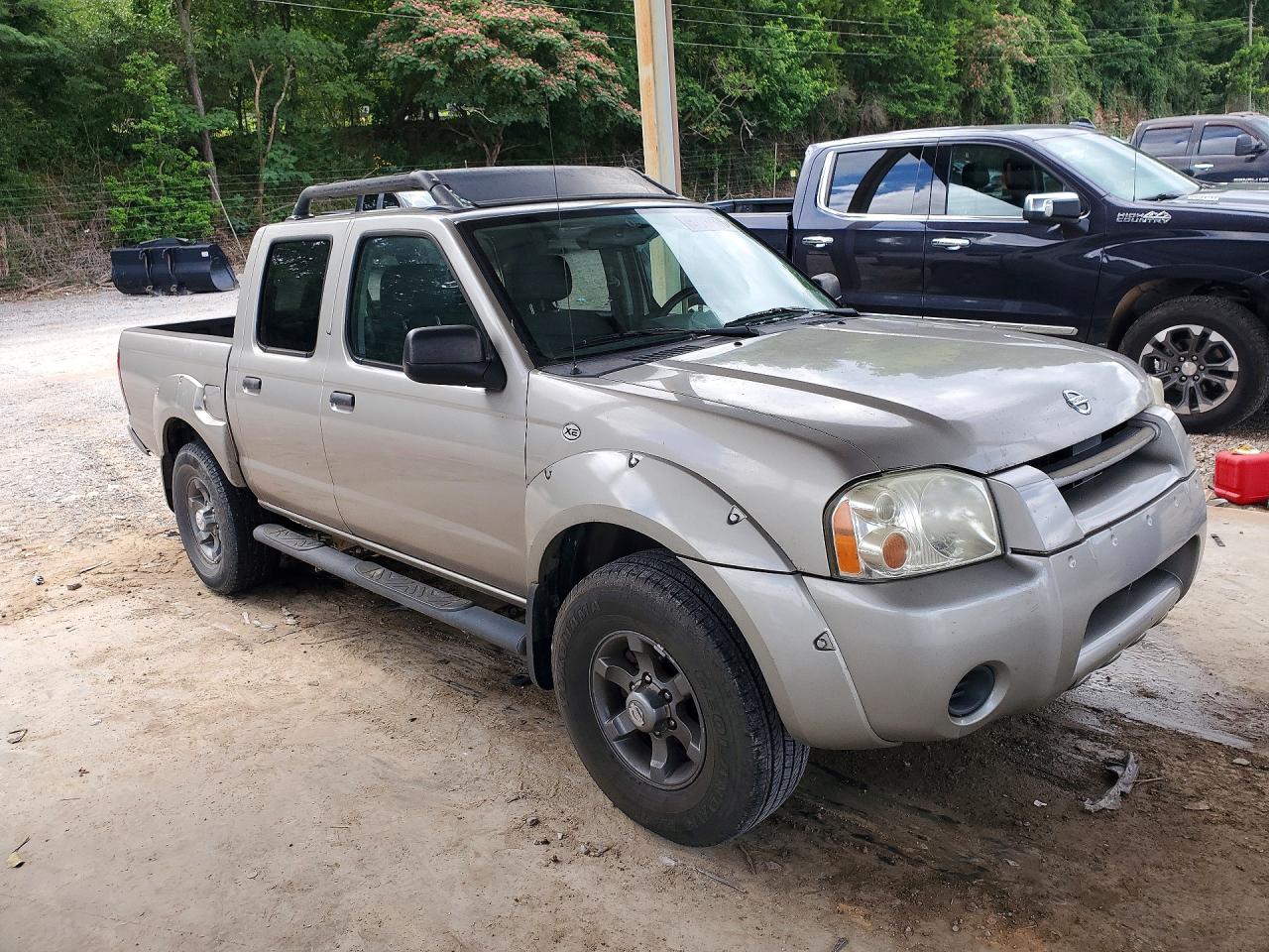 2004 Nissan Frontier Crew Cab Xe V6 Silver vin: 1N6ED27TX4C410702