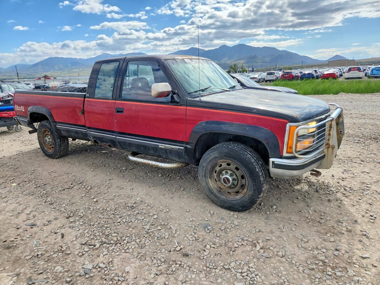 1992 Gmc Sierra K2500 Темно-бордовый vin: 2GTGK29KXN1505435
