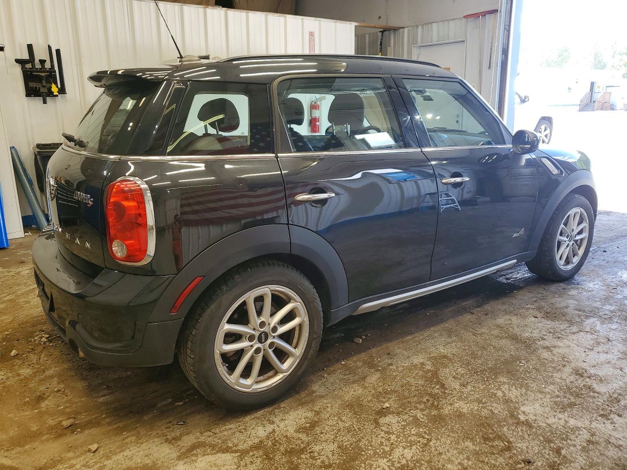 2015 Mini Cooper S Countryman Black vin: WMWZC5C53FWP42785