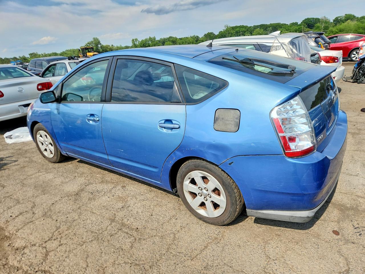 2007 Toyota Prius Base Blue vin: JTDKB20U277622487
