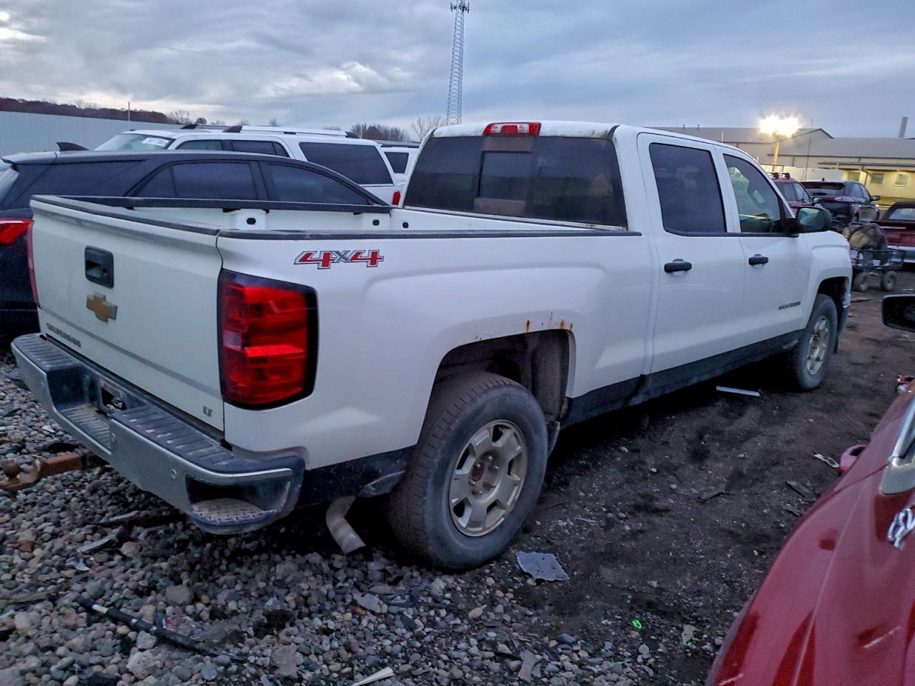 2014 Chevrolet Silverado K1500 Lt Белый vin: 3GCUKREC3EG203051