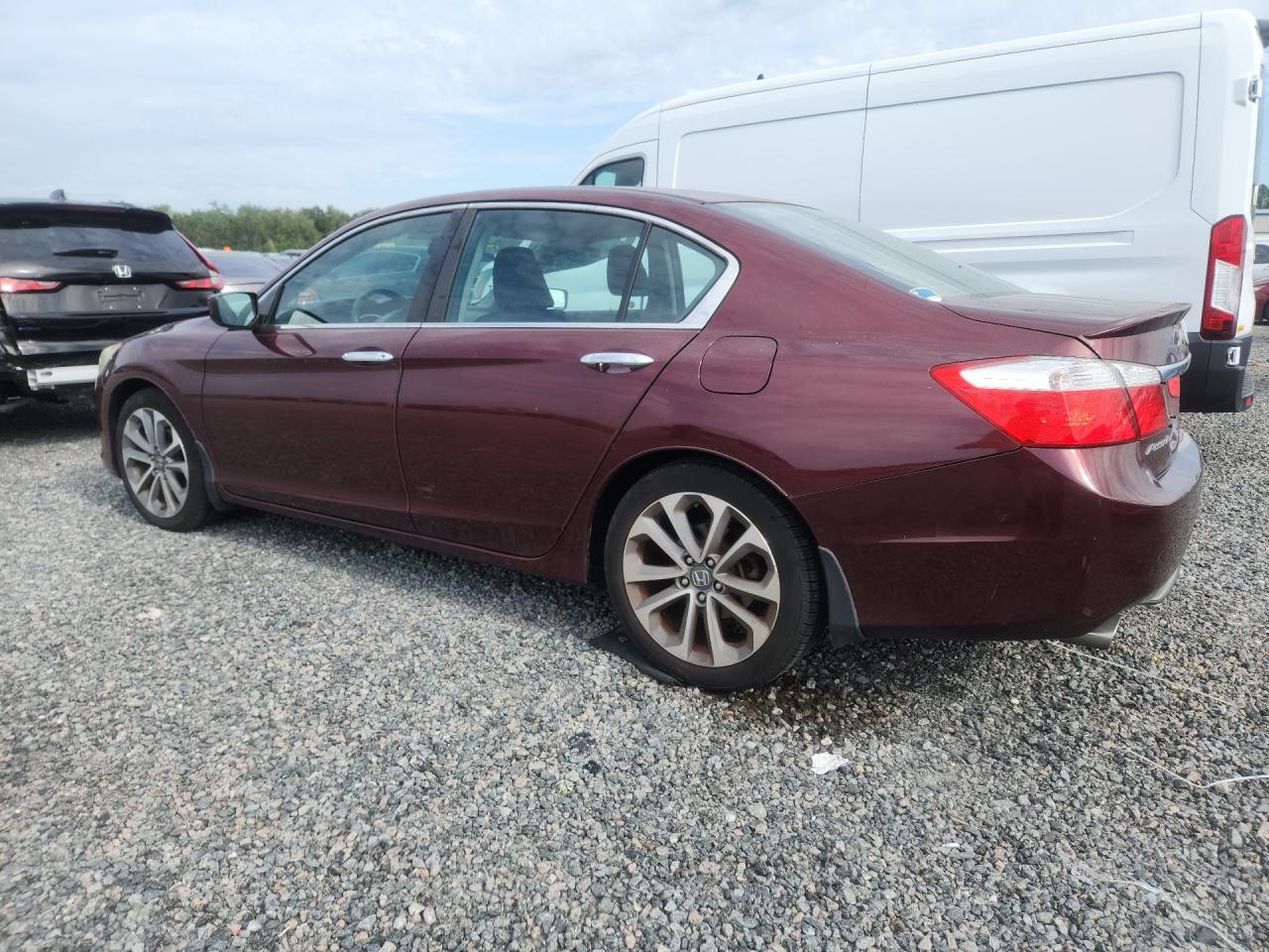 2014 Honda Accord Sport Burgundy vin: 1HGCR2F58EA252728