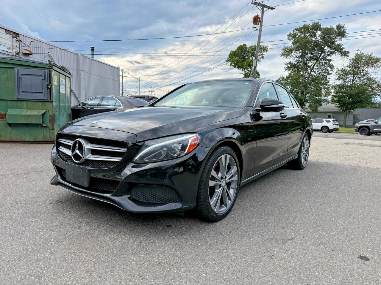 2015 Mercedes-benz C 300 4matic Black vin: 55SWF4KB6FU001502