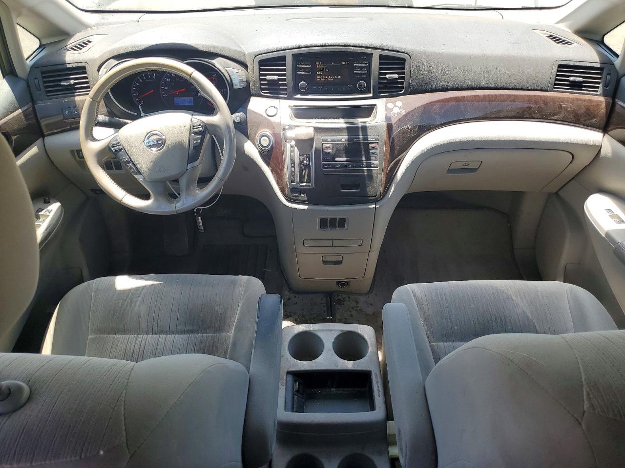 2012 Nissan Quest 3.5 S White vin: JN8AE2KP1C9049174