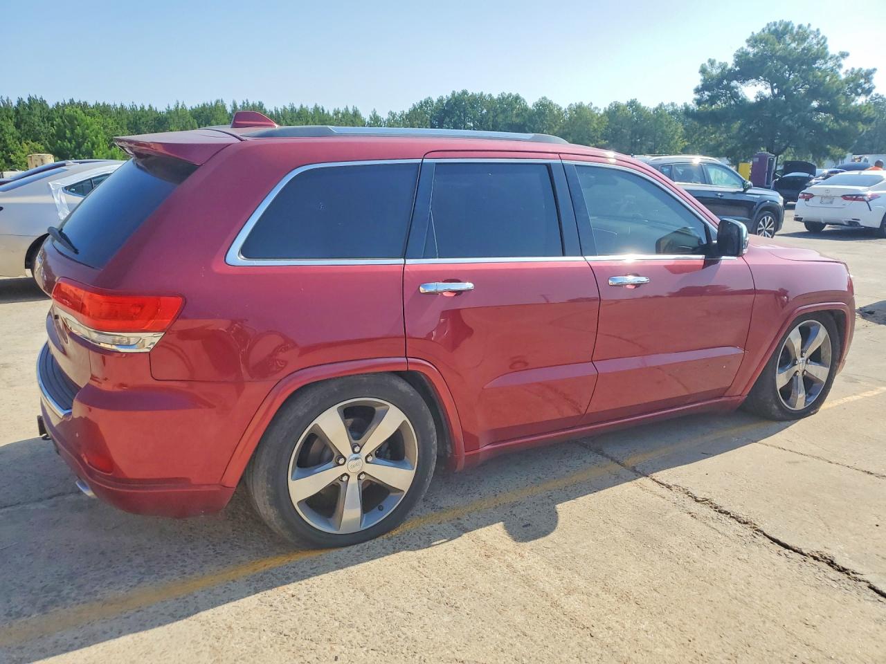 2014 Jeep Grand Cherokee Overland Красный vin: 1C4RJFCT0EC390391