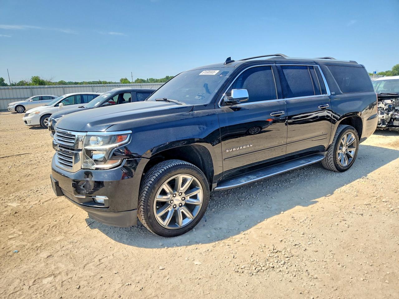 2015 Chevrolet Suburban C1500 Ltz Black vin: 1GNSCKKCXFR639842