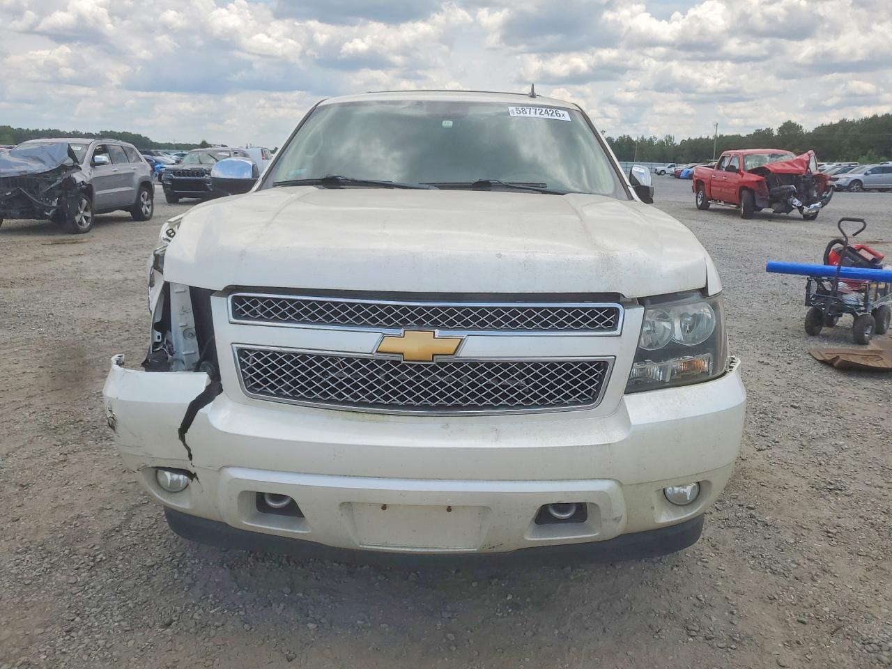 2013 Chevrolet Tahoe K1500 Ltz White vin: 1GNSKCE03DR265565