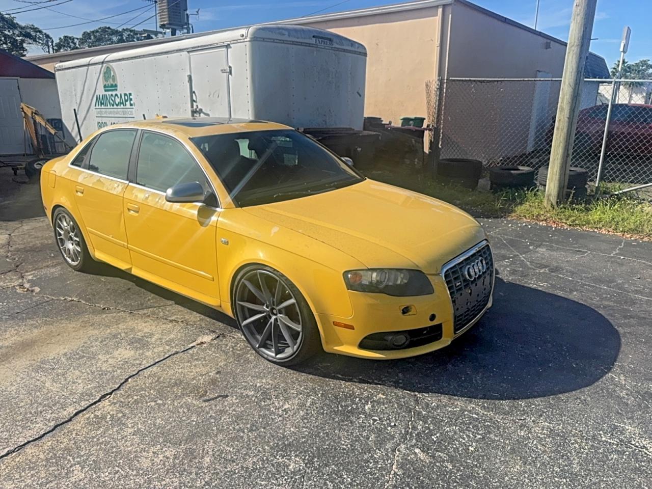 2006 Audi S4 Quattro Yellow vin: WAUGL78E76A231783