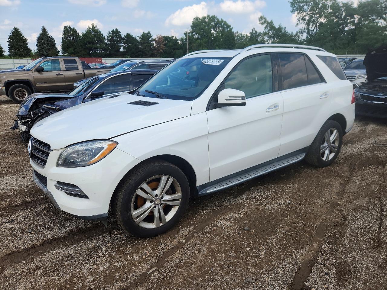 2014 Mercedes-benz Ml 350 Bluetec White vin: 4JGDA2EB9EA356934