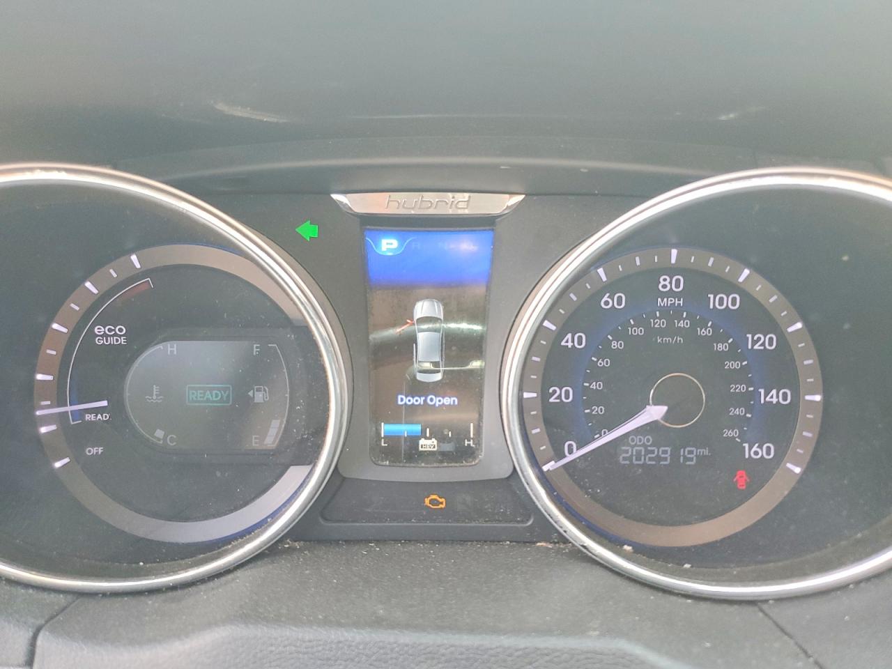 2013 Hyundai Sonata Hybrid Blue vin: KMHEC4A48DA079998