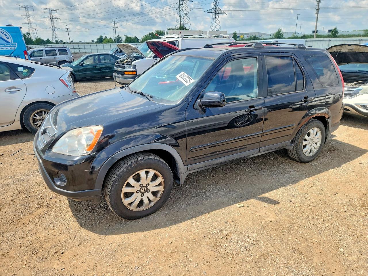 2005 Honda Cr-v Se Black vin: JHLRD78915C065536