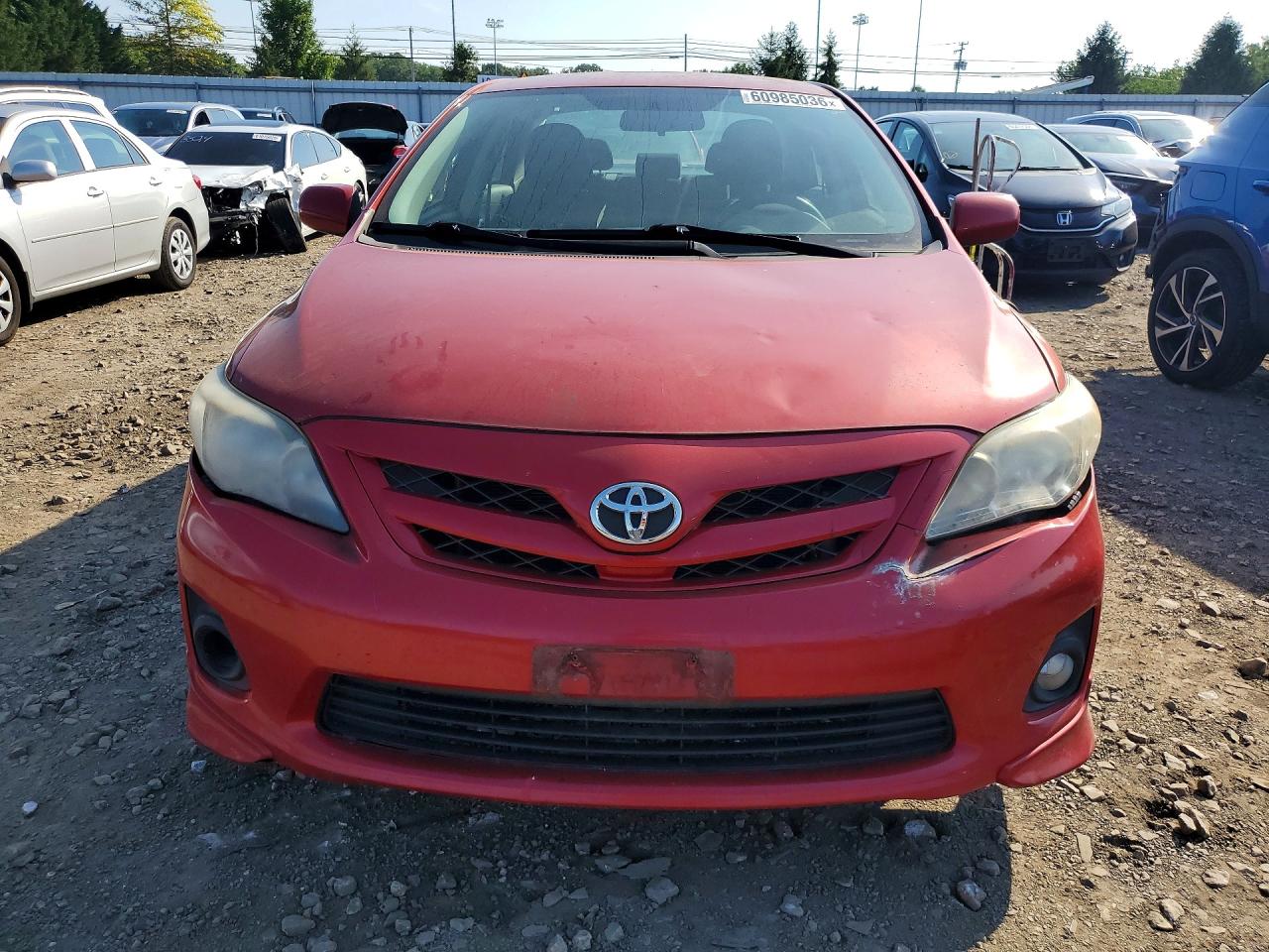 2011 Toyota Corolla S Red vin: 2T1BU4EE9BC633422