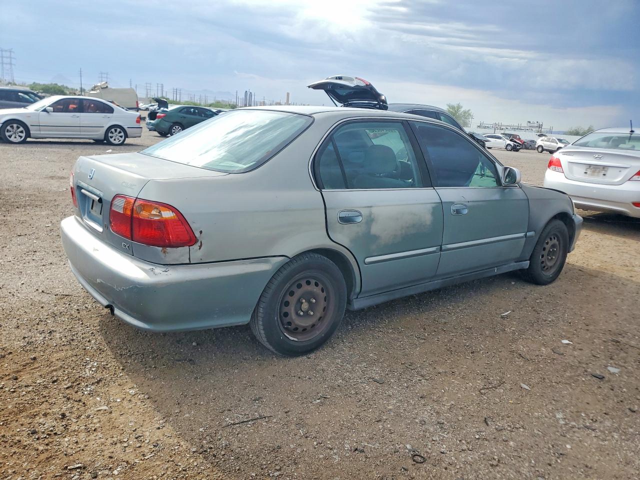 1999 Honda Civic Ex Gray vin: 2HGEJ8645XH526613