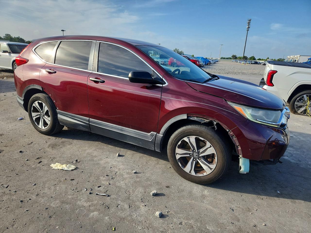 2018 Honda Cr-v Lx Red vin: 5J6RW5H32JL002991