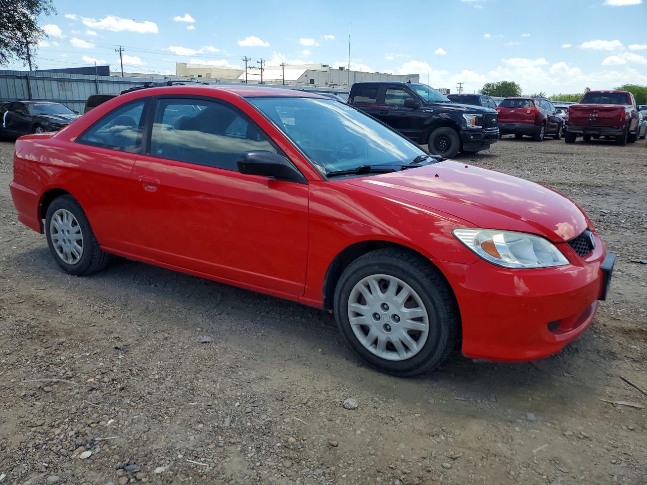 2004 Honda Civic Lx Красный vin: 1HGEM22574L081812
