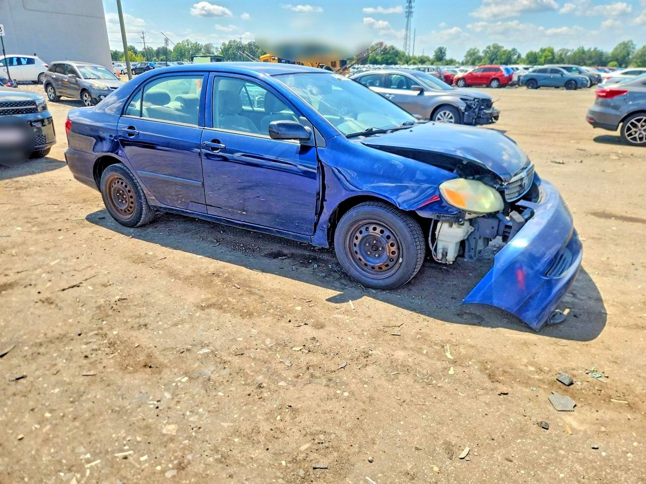 2007 Toyota Corolla Ce Blue vin: 2T1BR32E87C796859