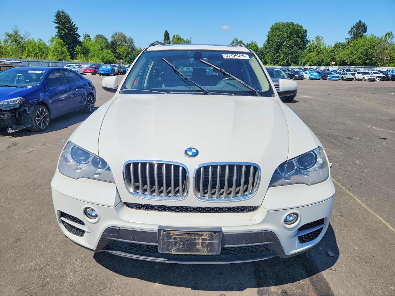 2013 Bmw X5 Xdrive35d White vin: 5UXZW0C59D0B92717