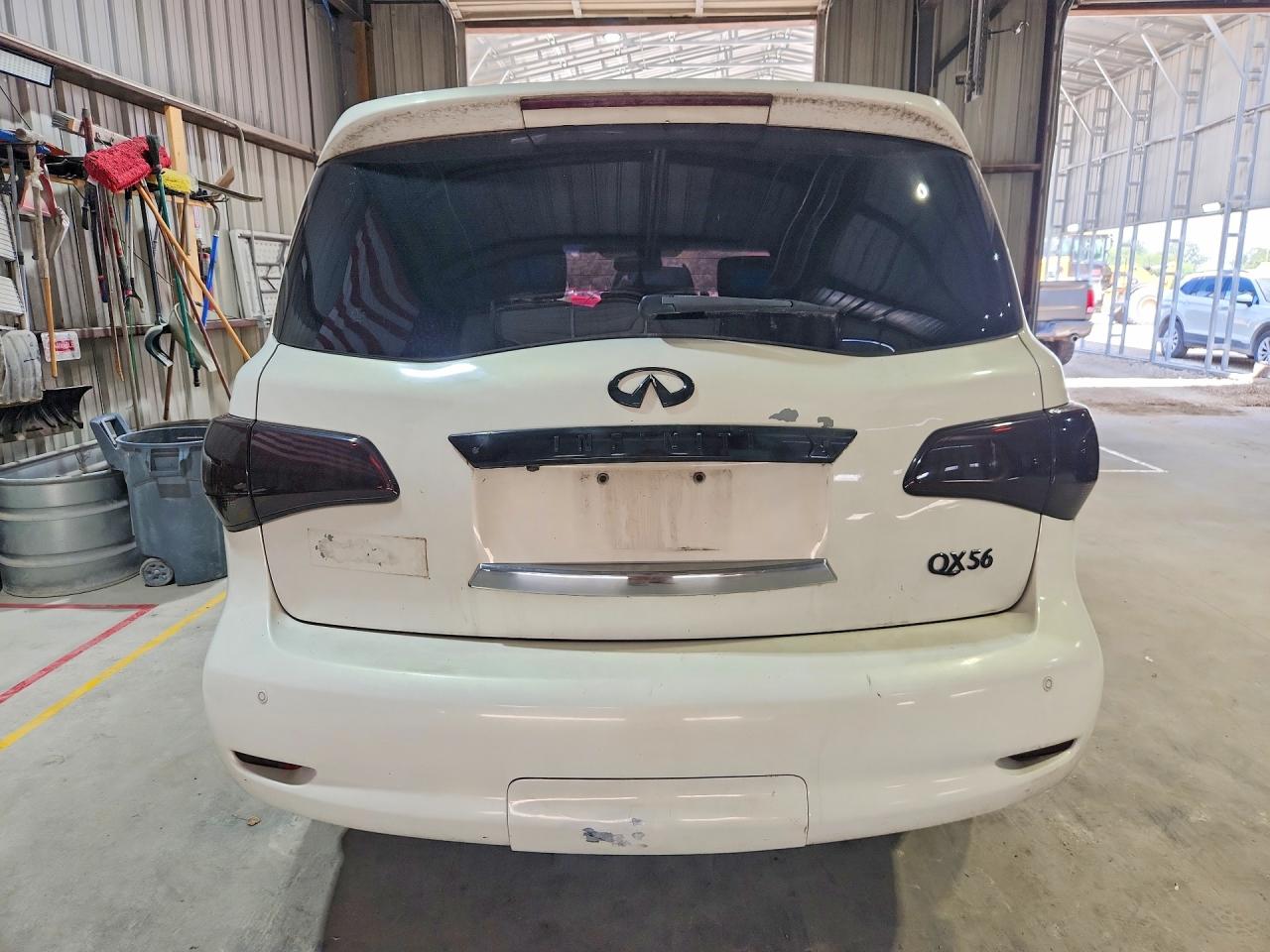 2013 Infiniti Qx56 Base White vin: JN8AZ2NE5D9040686