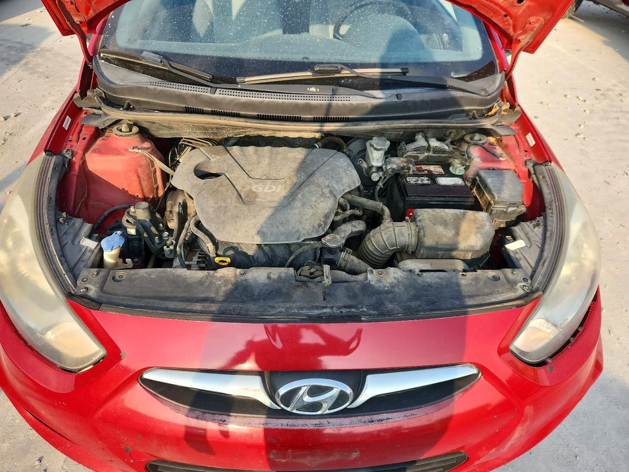2013 Hyundai Accent Gls Red vin: KMHCT4AE0DU375631